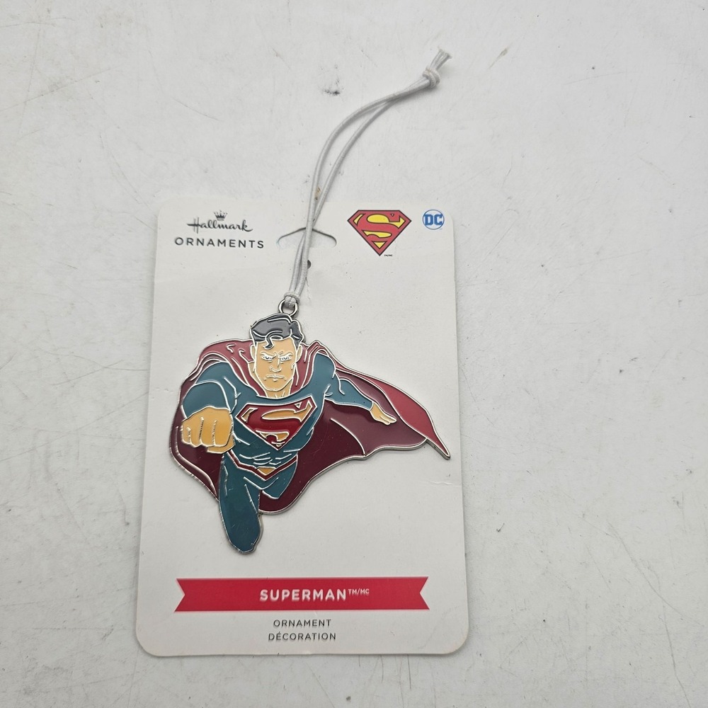 Hallmark Superman Metal Ornament Decoration DC Comics Flying Superhero Tree